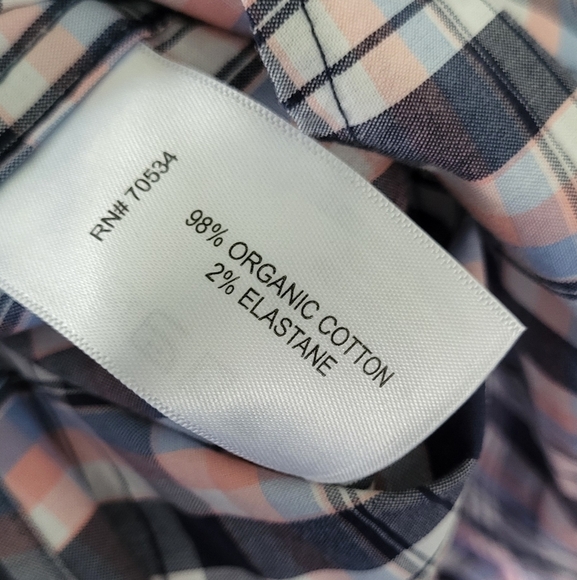 Orvis Active Fit Organic Cotton Blend Plaid Button Shirt - Picture 6 of 6